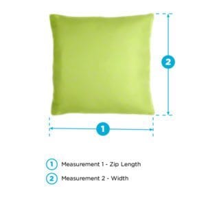 throw pillow measurements